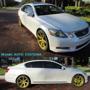 Lexus wrapped in Avery SW Gloss Pearl White vinyl