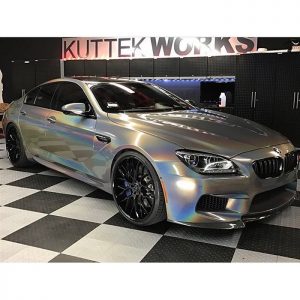 BMW wrapped in ColorFlip Gloss Psychedelic shade shifting vinyl