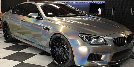 BMW wrapped in ColorFlip Gloss Psychedelic shade shifting vinyl