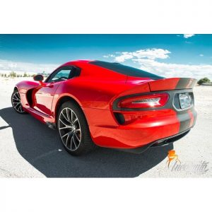 Dodge wrapped in Avery SW Gloss Carmine Red vinyl