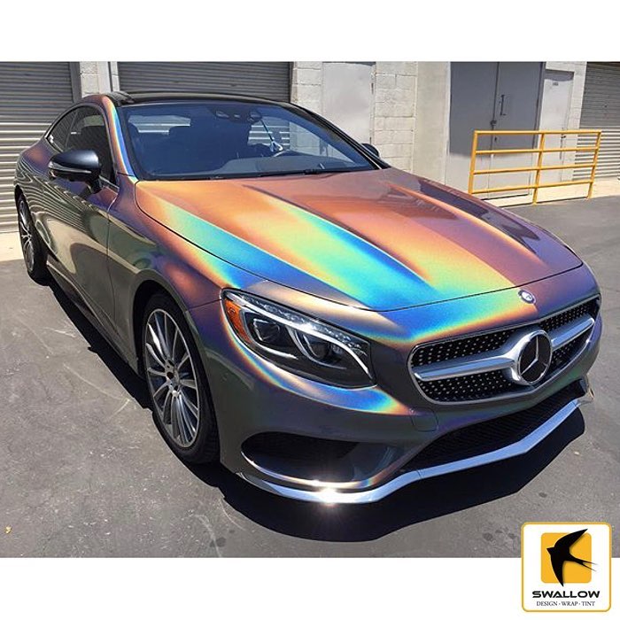 Mercedes Benz Wrapped In Colorflip Gloss Psychedelic Shade Shifting Vinyl