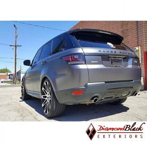 Range Rover wrapped in 1080 Satin Dark Gray vinyl