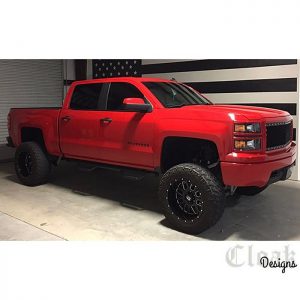 Chevrolet wrapped in Avery SW Gloss Carmine Red vinyl