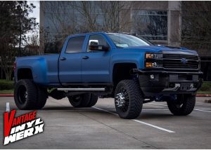 Chevrolet wrapped in Avery SW Matte Blue Metallic vinyl