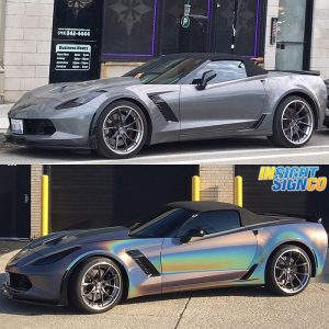 Chevrolet wrapped in ColorFlip Gloss Psychedelic shade shifting vinyl