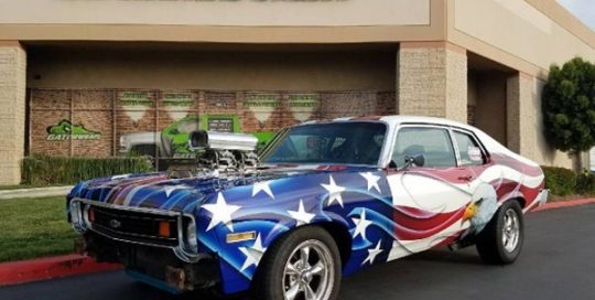 Chevrolet wrapped in custom printed 3M IJ180Cv3 vinyl