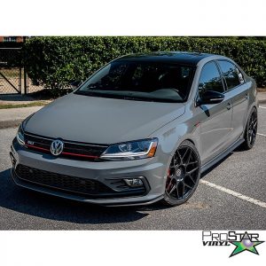 Volkswagen wrapped in Avery SW Gloss Dark Grey vinyl