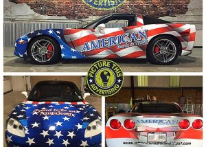 Chevrolet wrapped in custom printed 3M IJ180Cv3 vinyl