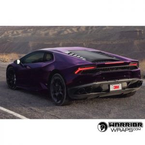 Lamborghini wrapped in Gloss Wicked Purple vinyl
