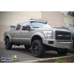 Ford wrapped in Matte Gray Aluminum vinyl