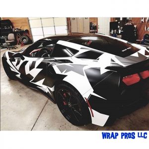 Chevrolet wrapped in Satin Frozen Vanilla, Satin Black and Matte Dark Gray vinyls