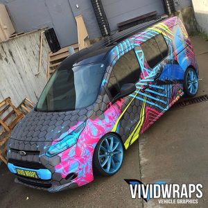 Ford wrapped in custom printed 3M IJ180Cv3 vinyl