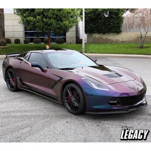 Chevrolet wrapped in ColorFlip Gloss Deep Space Blue/Bronze/Purple shade shifting vinyl