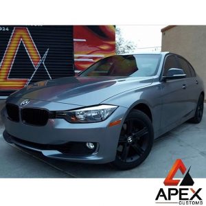 BMW wrapped in 1080 Gloss Anthracite vinyl