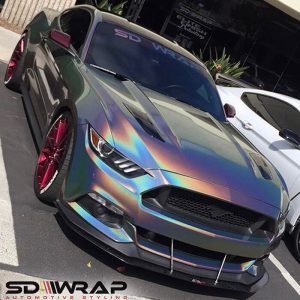 Ford wrapped in ColorFlip Gloss Psychedelic shade shifting vinyl