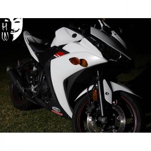 Yamaha wrapped in Avery SW Satin White vinyl