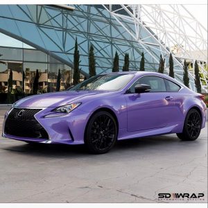 Lexus wrapped in Avery SW Metallic Diamond Purple vinyl