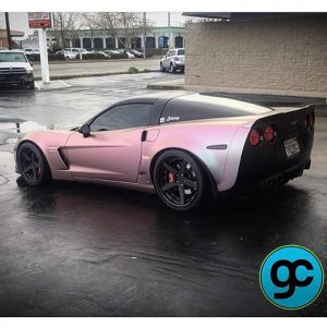 Chevrolet wrapped in Orafol Shift Effect Matte Pearl Symphony shade shifting vinyl