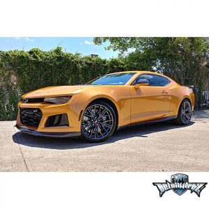 Chevrolet Camaro wrapped in Avery SW Gloss Gold Orange Pearlescent