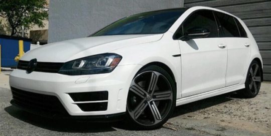 Volkswagen wrapped in 1080 Matte White vinyl