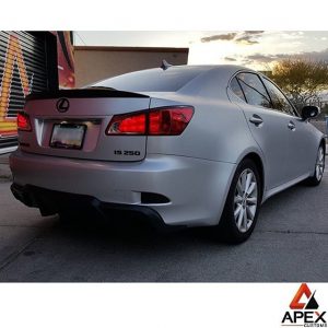 Lexus wrapped in Satin White Aluminum vinyl