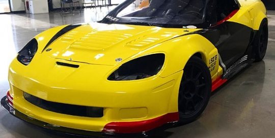 Chevrolet Corvette wrapped in Orafol 970RA Cargo Yellow vinyl and Avery SW Gloss Red/Gloss Black vinyls
