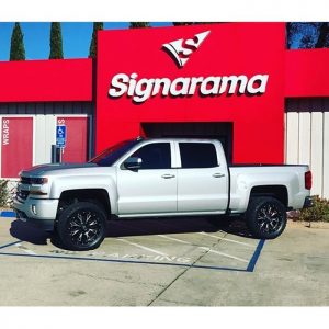 Chevrolet wrapped in 1080 Satin White Aluminum vinyl