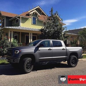 Toyota wrapped in 1080 Matte Charcoal Metallic vinyl