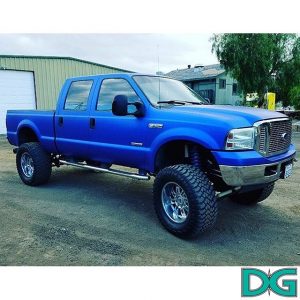 Ford wrapped in Avery SW Matte Blue Metallic vinyl