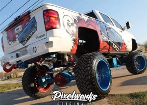 Chevrolet wrapped in custom printed Avery MPI 1005 vinyl