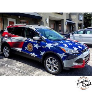 Ford wrapped in custom printed Avery 1005EZRS vinyl