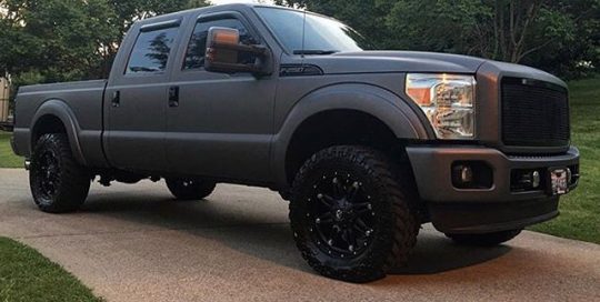 Ford wrapped in Avery SW Matte Charcoal Metallic vinyl