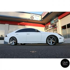 Mercedes Benz wrapped in Matte White vinyl