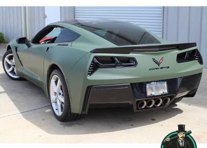 Chevrolet wrapped in 1080 Matte Military Green vinyl