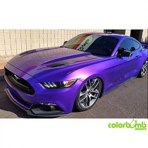 Ford wrapped in Arlon Gloss Amethyst Candy vinyl