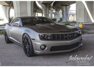 Chevrolet wrapped in 1080 Matte Gray Aluminum vinyl