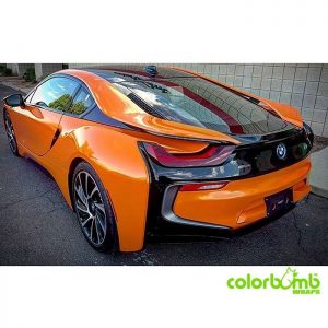 BMW wrapped in 1080 Gloss Burnt Orange vinyl