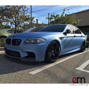 BMW wrapped in Avery SW Matte Frosty Blue Metallic Vinyl