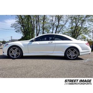 Mercedes Benz wrapped in Avery SW Satin Pearl White vinyl