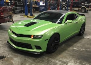 Chevrolet wrapped in Avery SW Gloss Light Green Pearlescent vinyl