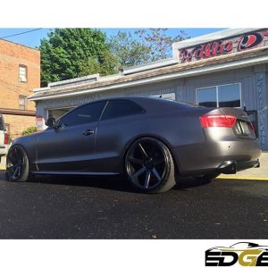 Audi wrapped in 3M 1080 Satin Dark Gray vinyl