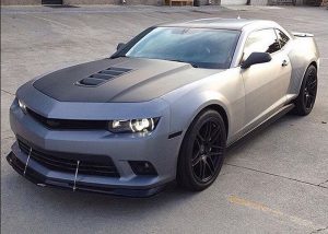 Chevrolet wrapped in 1080 Brushed Steel and Matte Black vinyls