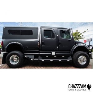 SportChassis wrapped in 3M 1080 Matte Deep Black vinyl