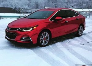 Chevrolet wrapped in Red Chrome vinyl