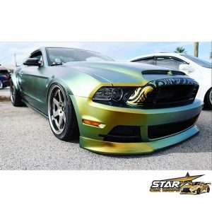 Ford wrapped in Avery ColorFlow Satin Fresh Spring Gold/Silver shade shift vinyl