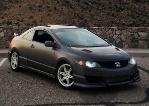Honda wrapped in 3M 1080 Matte Dark Gray vinyl