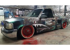 Chevrolet wrapped in Custom printed Avery 1005EZRS vinyl