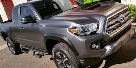 Toyota wrapped in 3M 1080 Matte Dark Grey vinyl