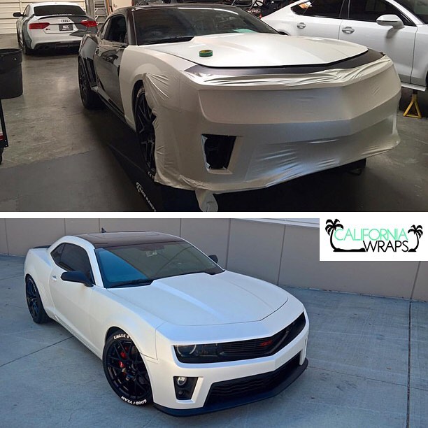 Chevrolet wrapped in Satin Pearl White vinyl Vinyl Wrap 3M & Avery