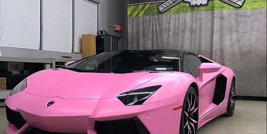 Lamborghini wrapped in custom printed 3M IJ180mC viny and 8520 laminate